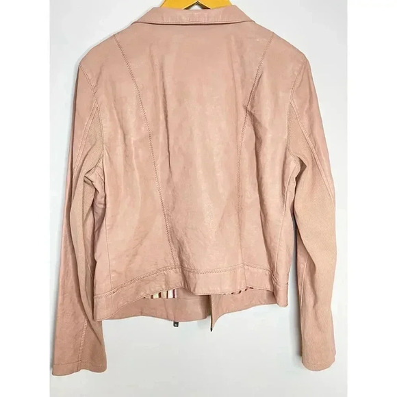 Anthropologie Ett:twa Ripley Faux Leather Moto Jacket size PM - Picture 2 of 10